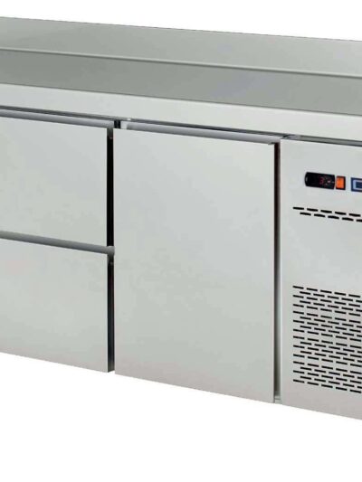 Mesa Snack Refrigerada 4 cajones + 1 puerta Fondo 600 de 2017 x600 x850h mm CORDOBA MRCH-200-4