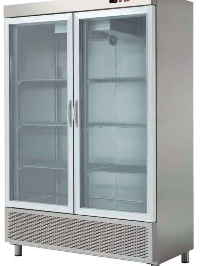 Armario Snack Refrigerado 2 Puertas de Cristal Fondo 726 de 1388 x726 x2067h mm CORDOBA ARCH-1202V