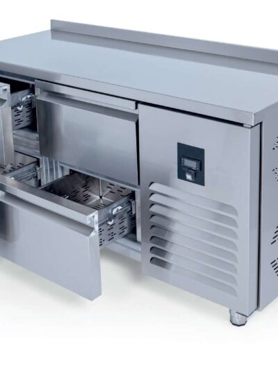 Mesa Refrigerada 4 cajones GN1/1 Fondo 700 de 1500 x700 x850h mm ESTAMBUL