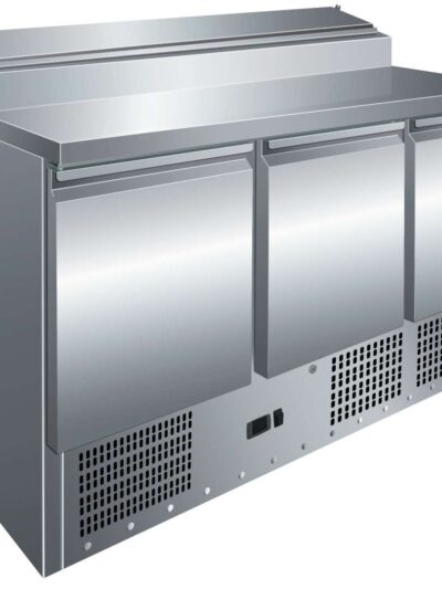 Mesa GN1/1 3 Puertas Preparación Ensaladas de 1365 x700 x1010h mm PEKIN PS300
