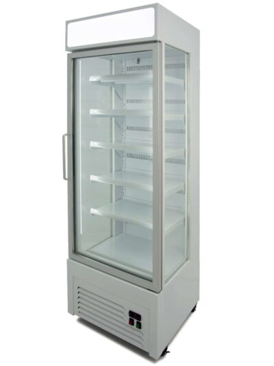 Armario Refrigerado Ventilado con Laterales de cristal 400 litros con 5 estantes COLOR BLANCO VISION400B