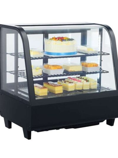 Vitrina Refrigerada Sobremesa 100 litros Negro de 682 x450 x675h mm Línea Pekín XCW-100L-N
