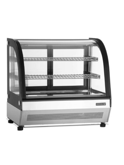 Vitrina refrigerada sobremostrador Cristal Curvo 700X560X670h mm Línea VIBORG LCT750C-P. 63kg