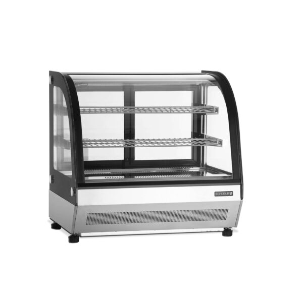 Vitrina refrigerada sobremostrador Cristal Curvo 700X560X670h mm Línea VIBORG LCT750C-P. 63kg