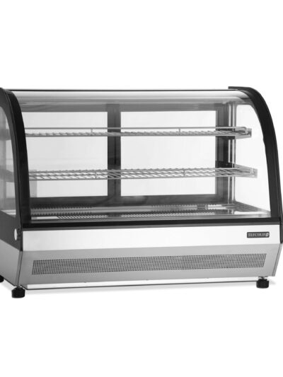 Vitrina refrigerada sobremostrador Cristal Curvo 900X560X670h mm Línea VIBORG LCT900C-P. 70kg