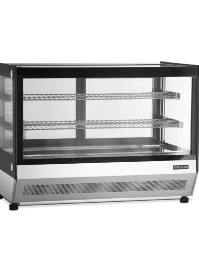 Vitrina refrigerada sobremostrador Cristal Recto 900X560X670h mm Línea VIBORG LCT900F-P