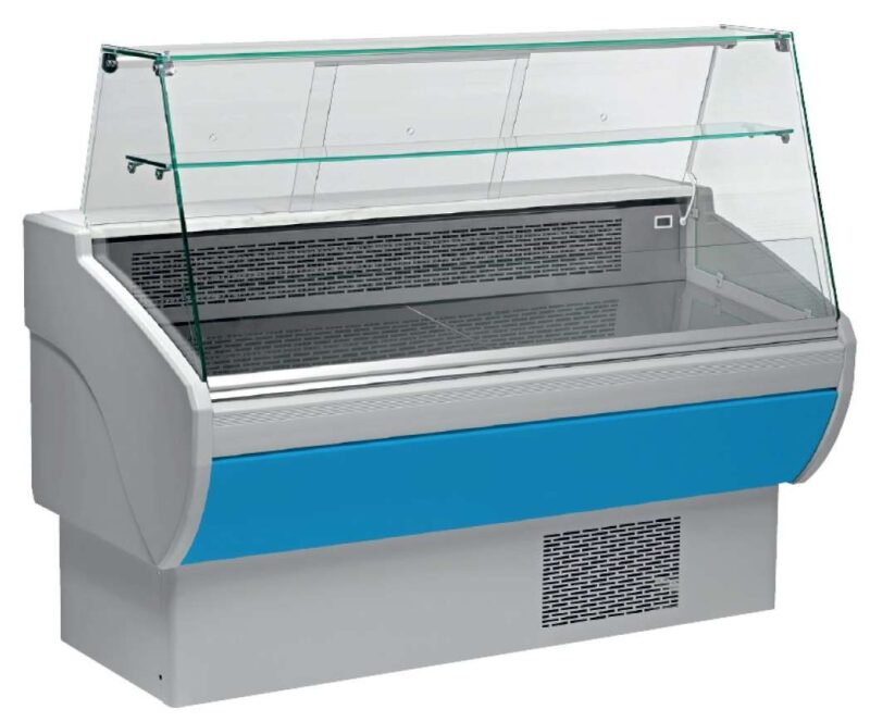 Vitrina Refrigerada Expositora Fondo 800 de 1955 x800 x1260h mm AVEIRO VPL200-A color azul