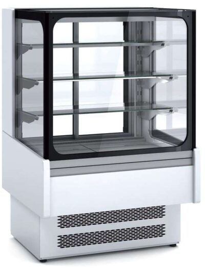 Vitrina Expositora Refrigerada Ventilada Cristal Recto para chocolates dim.950x730x1379h mm Línea Córdoba VVB-6-9-R