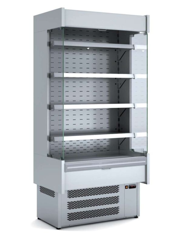 Vitrina Expositora Mural Inoxidable dim.1480x865x2025/2190h mm Línea Córdoba MI-8-150