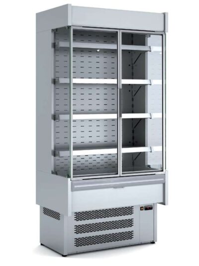Vitrina Expositora Mural inoxidable con Puertas dim.1880x725x2022h mm Línea Córdoba MI-6-190-EG