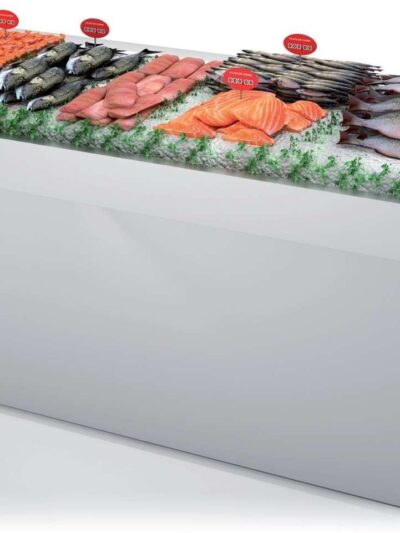 Mostrador Pescado neutro dim.2700x950x990h mm Línea Córdoba DBNP-270