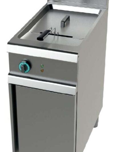 Freidora a gas 1cuba limpia de 21 litros con 19Kw Serie 900 JUNEX con medidas 400x900x900h mm FG9C121