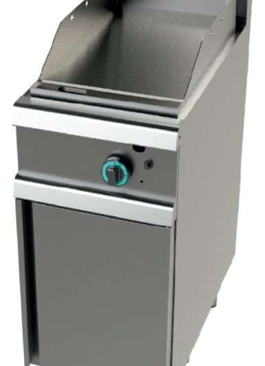 Fry tops a gas acero laminado placa lisa con mueble Serie 700 JUNEX con medidas 800x730x900h mm FT7N0LL