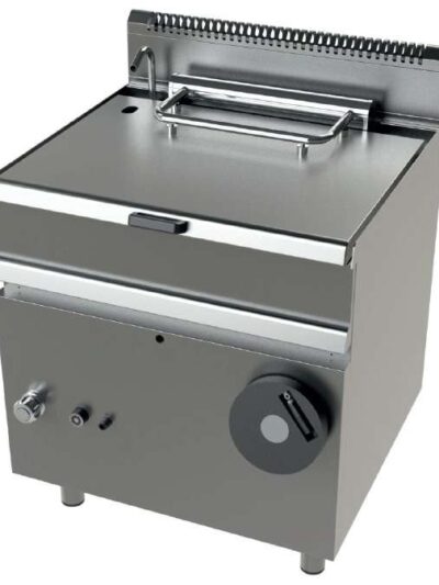 Sartén basculante a gas 12Kw fondo cuba en acero suave Serie 700 JUNEX con medidas 800x730x900h mm FD7N050F