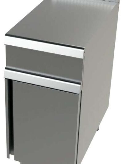 Mueble neutro acero inoxidable Serie 900 JUNEX con medidas 400x900x900 h mm  BA9C400