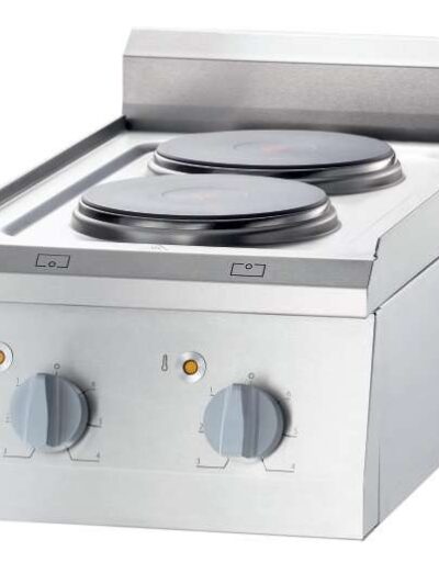 Cocina eléctrica sobremesa 2 zonas 400x700x850h mm 2x2,5Kw Línea Varsovia