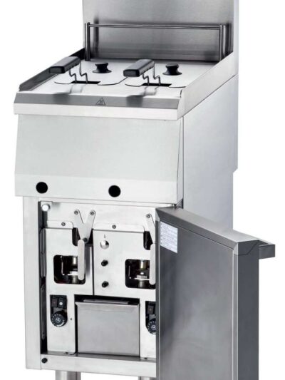 Freidora a gas doble cesta 7+7 litros 400x700x850h mm 12kw Línea Varsovia