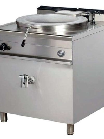 Marmita a gas 100 litros calentamiento directo 19,5kw 850x900x900h mm GBP100 Línea Estambul