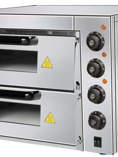 Horno Eléctrico de Pizza Compacto de 560 x570 x440h mm para 2 Pizzas 38 cm PDK40 Línea Pekín