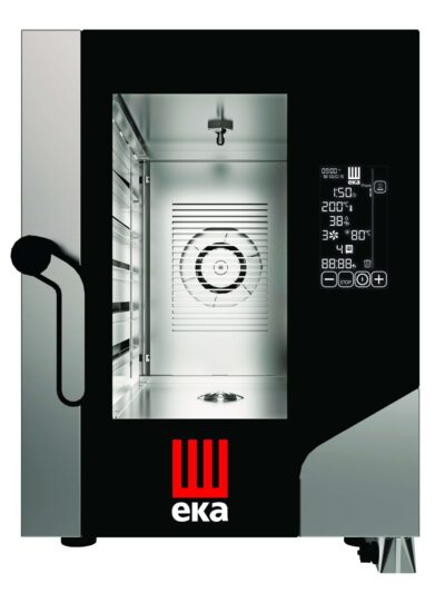 Horno eléctrico convección MILLENIAL BLACK MASK COMPACTO Gastronomía 6 bandejas GN1/1 MKF611CBM Línea Padova