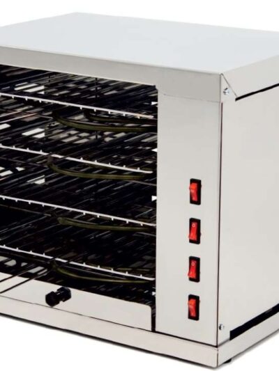 Horno Tostador Eléctrico Multifunción 4 pisos con resistencias blindadas dim.440x300x383h mm línea Badajoz 4TRIO
