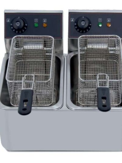 Freidora eléctrica doble 4+4 litros 2+2 Kw 260x385x325h mm IEF-4L-2-EGO