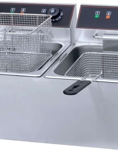 Freidora Eléctrica 10 + 10  litros SIN Grifo de 540 x425 x350h mm PEKIN IEF-8L-2-EGO