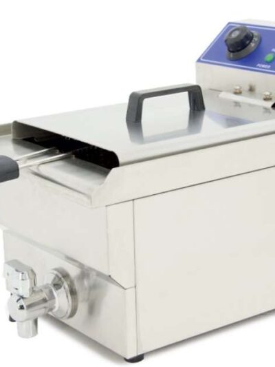 Freidora Eléctrica 10 litros CON Grifo de 280 x460 x325h mm PEKIN IEF-101-EGO