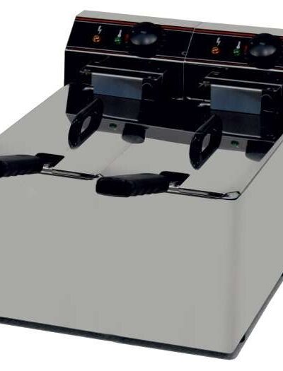 Freidora Eléctrica capacidad 5l+5l pot.2,2,+2,2 Kw sin Grifo de Vaciado línea Badajoz EVO55