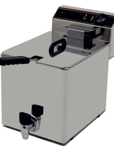 Freidora Eléctrica capacidad 10l pot.3,5 Kw con Grifo de Vaciado línea Badajoz EVO10G