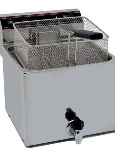 Freidora Eléctrica capacidad 12l pot.4,5 Kw con Grifo de Vaciado línea Badajoz EVO12G
