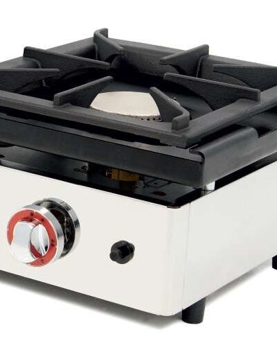 Cocina a Gas Sobremesa 1 fuego de 6 Kw dim.410x457x240h mm línea Badajoz 40CG