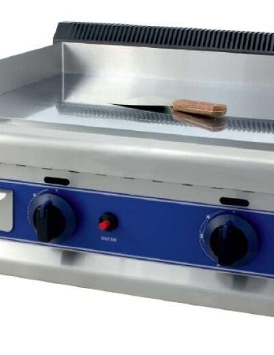 Frytops a Gas Acero 16 mm con Baño Cromo Duro 50 Micras de 650 x610 x340h mm PEKIN ICG650C
