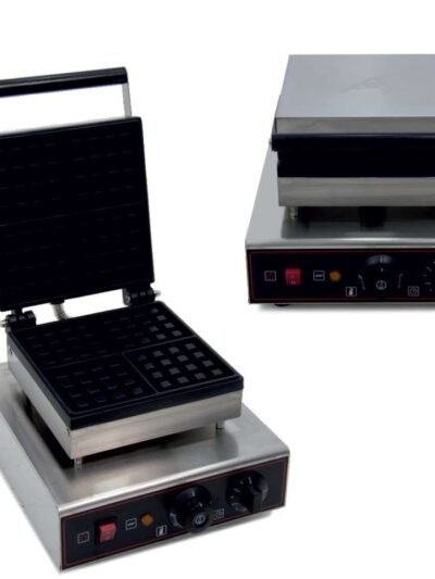 Máquina de gofres eléctrica 1,6KW 282X380X230h mm
