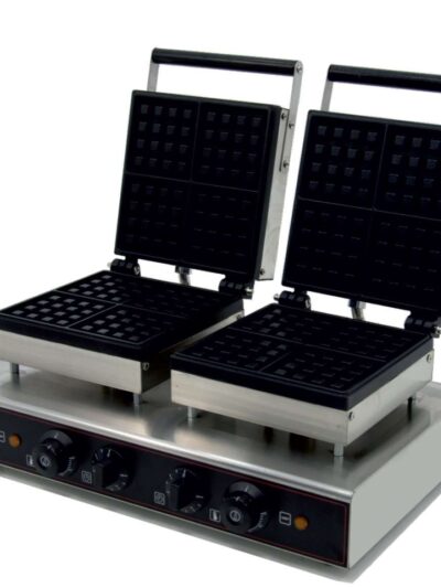 Máquina de gofres Doble eléctrica 3,2KW 570X380X230h mm