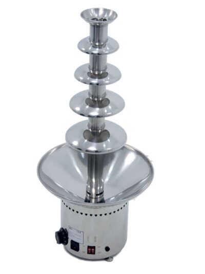 Fuente de chocolate de 5 pisos diamétro 37cm y alto 88cm capacidad 8 kg
