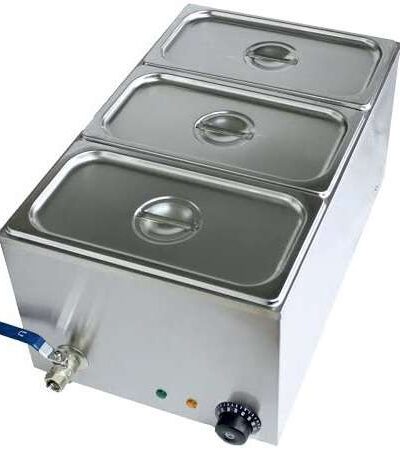 Baño María Cubeta 3 cubetas GN1/3 de 340 x570 x260h mm PEKIN IB-3V