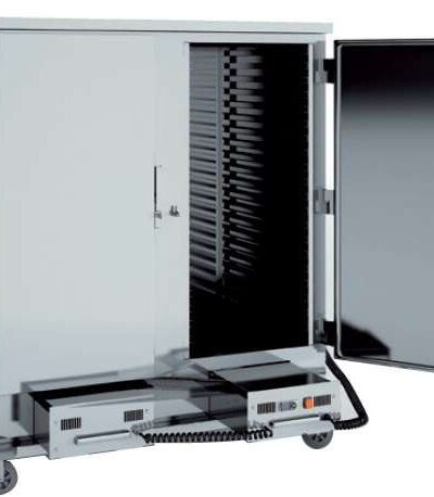 Carro Caliente Alto Doble Cuerpo 34 bandejas GN2/1de 1455 x845 x1675h mm CC-34GN