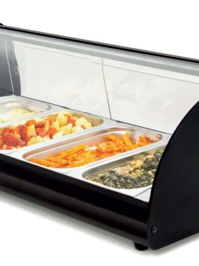 Vitrina Caliente Multifunción de 4 bandejas GN1/3-40 dim.805x390x287h mm Línea Badajoz con Luz 4CTL