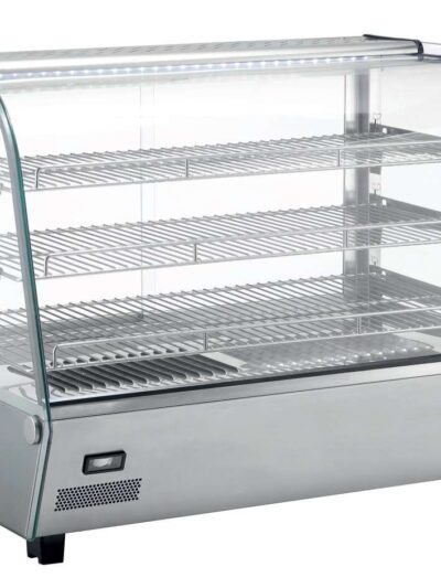 Vitrina caliente sobremostrador 160 litros de 856x568x685h mm Línea Pekín XCR-160L