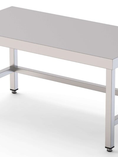 Mesa de Trabajo Acero Inoxidable Baja Central Sin Estante 1000x700x600h mm WTC270100S0