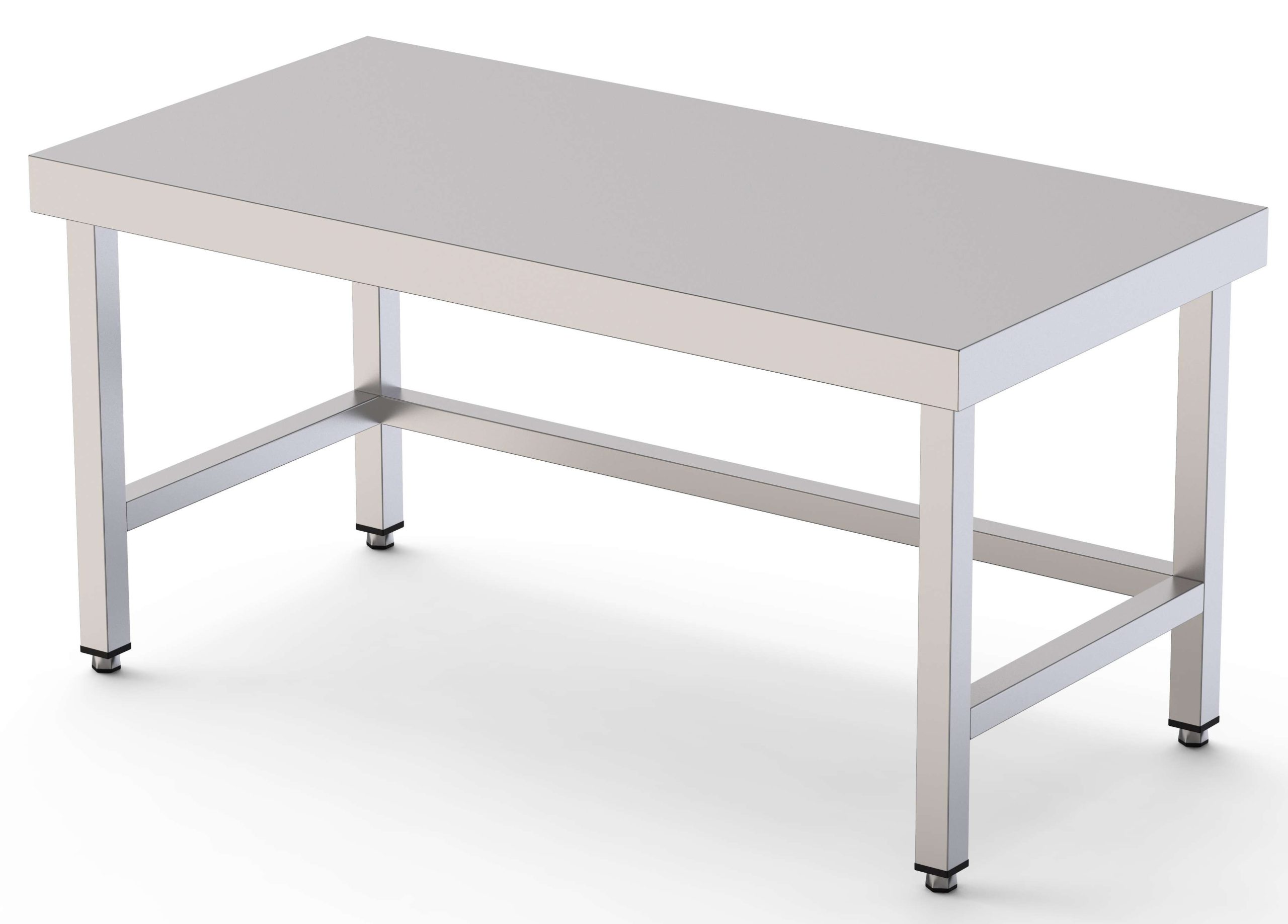 Mesa de Trabajo Acero Inoxidable Baja Central Sin Estante 1100x700x600h mm WTC270110S0