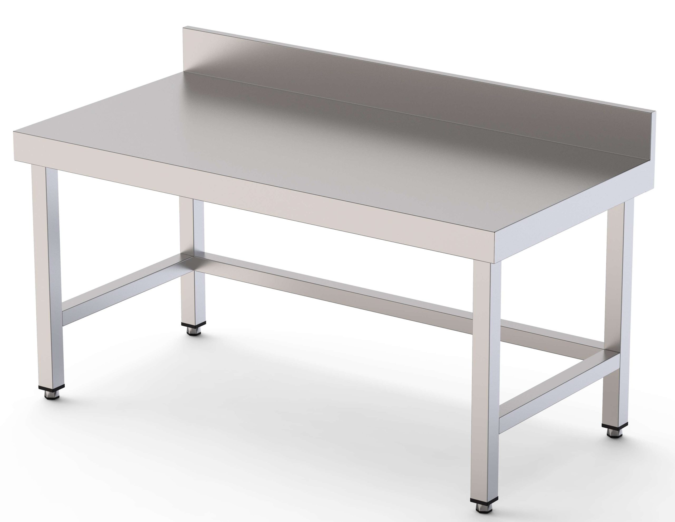 Mesa de Trabajo Acero Inoxidable Baja Mural Sin Estante 2000x700x600h mm WTW270200S0