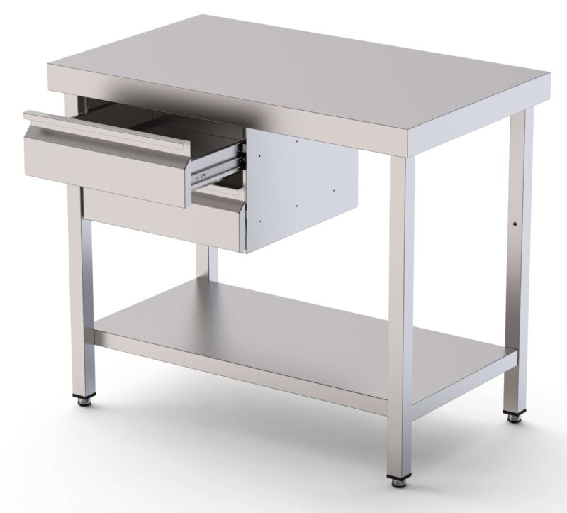 Módulo de Acero Inoxidable De 1 Cajón Con Guías Telescópicas 460x450x150h mm WTA464515DS
