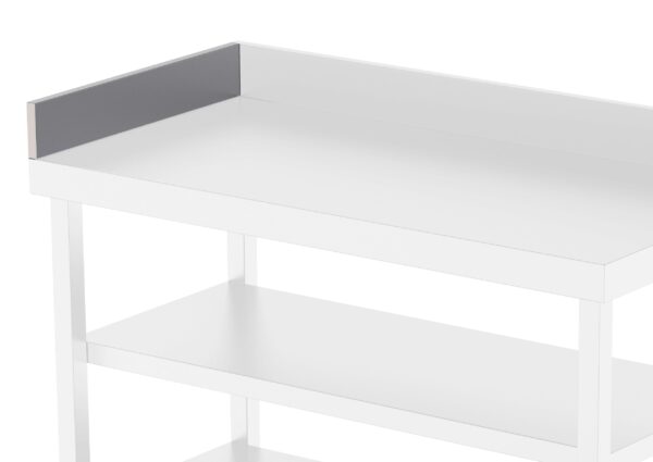 Peto de Acero Inoxidable Para Mesa Mural Lateral Derecho Con Fondo 900 mm WTA900RIGSS