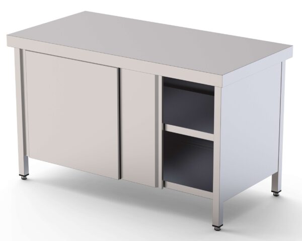 Estante Adicional Acero Inoxidable Para Mesa De Trabajo Fondo 600 Con Longitud De Mesa 1700 mm WTA601700AS