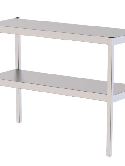 Estante Sobremesa Acero Inoxidable Doble Para Mesas De Trabajo 1100x350x650h mm UTS135110S2
