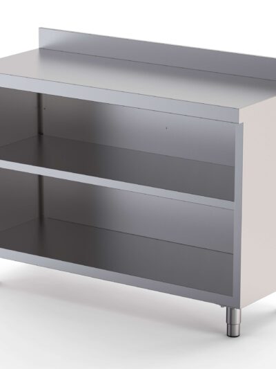 Mueble Estantería Acero Inoxidable Fondo 350 Con 1 Estante 2500x350x1050h mm DT3502500S1