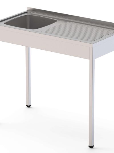 Fregadero Desmontado cuba DERECHA + escurridor IZQUIERDA Fondo 500 de 800x500x850h mm AVEIRO IS1508R10S0