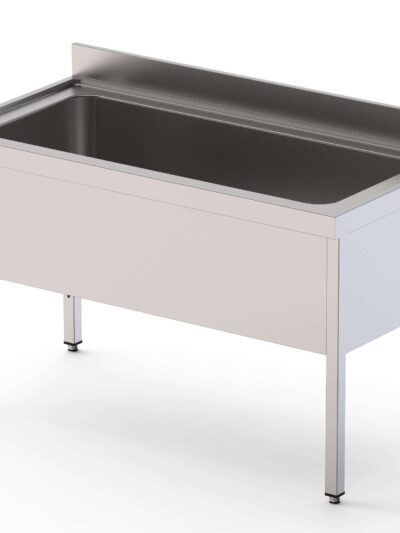 Fregadero Gran Capacidad Acero Inoxidable 1 Cuba Derecha Fondo 700 Con Mueble Sin Estante 2000x700x850h mm IS1720R1HCS0